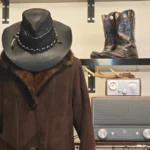 Customizable hand sewn and handknitting leather hat | cowboy hat | special gift for cowboys and cowgirls | specail party hat