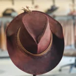 Bison skin cowboy hat Wild west style cowboy hat Customizable gifts Special Valentine's Day gift